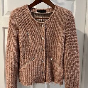 Generation Love blush pink tweed blazer size S